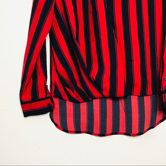 NWT Urban Outfitters Striped Blouse Small Petite - Picture 3 of 4